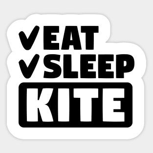 Eat, sleep, kite, repeat Sticker